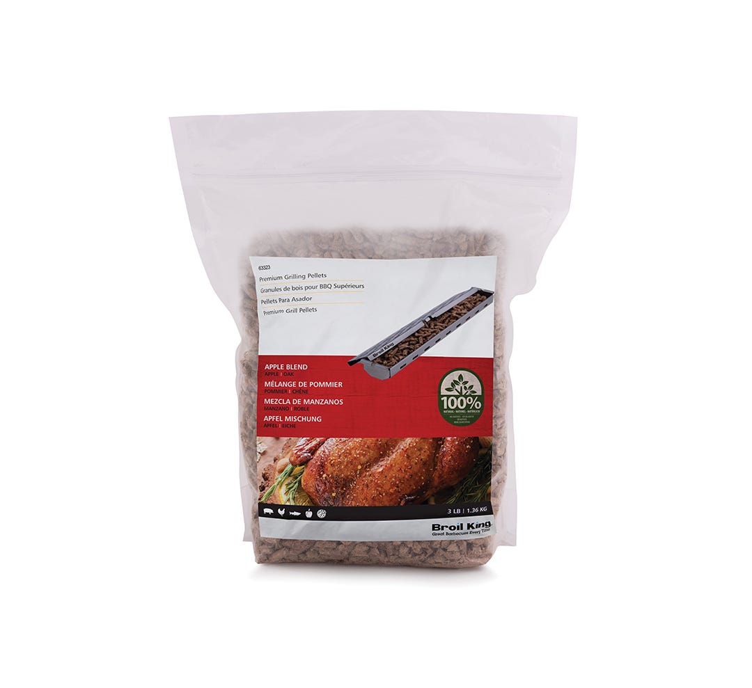 BROIL KING Wood Pellets, Apple Blend, 3 lb
