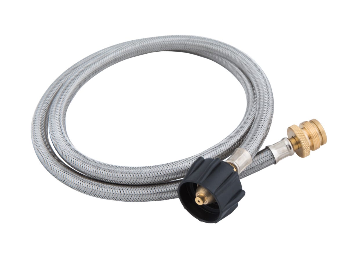 4 ft. Braided Hose Adapter, Stainless Steel, 4.53-in. X 11.61-in. X 1.77-in.