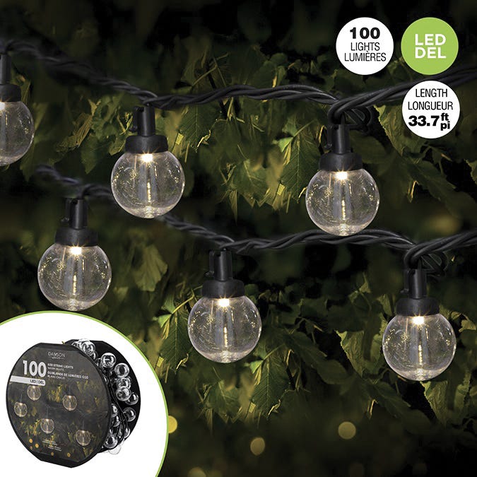 Set Of 100 Warm White G30 LED Lights