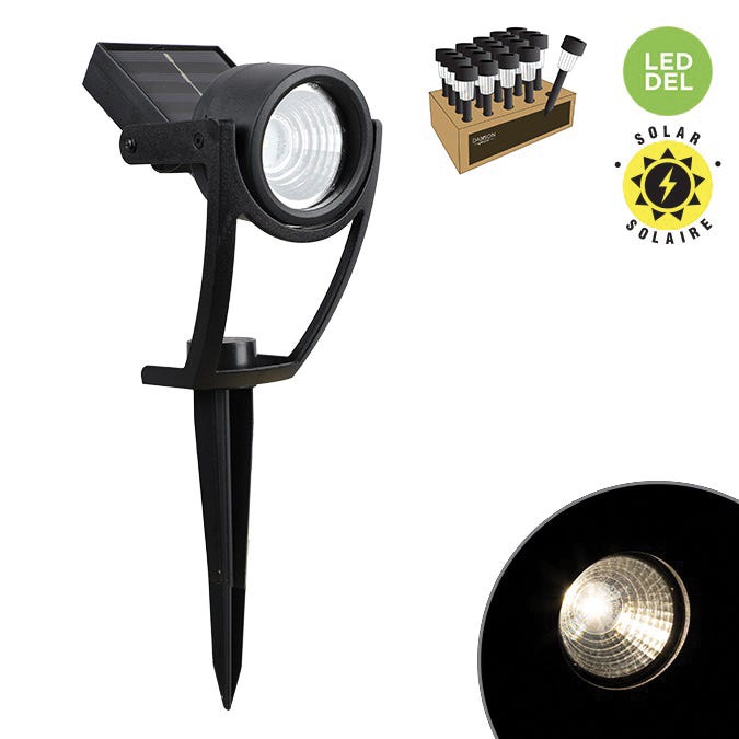 Warm White Solar Spotlight on Stand