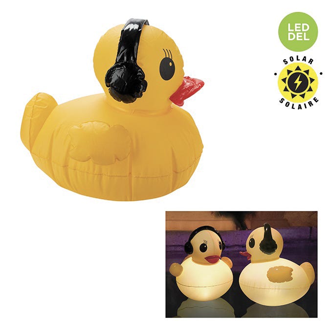 Inflatable Solar-Powered Glowing Duck