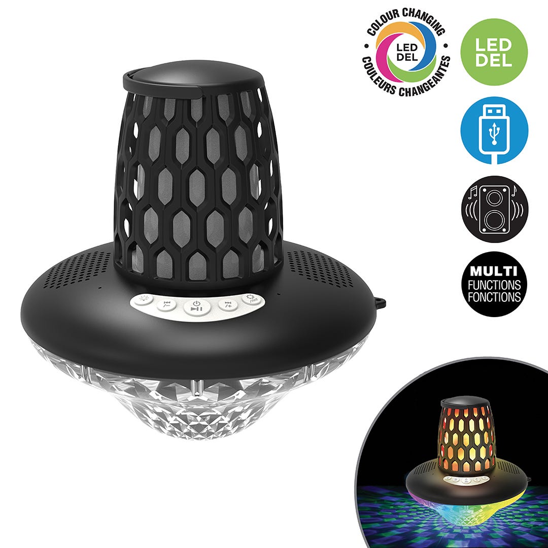 Portable Bluetooth Speaker with LED Lights