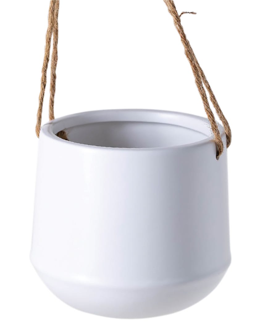 CALMA Hanging Pot, 13 cm, White