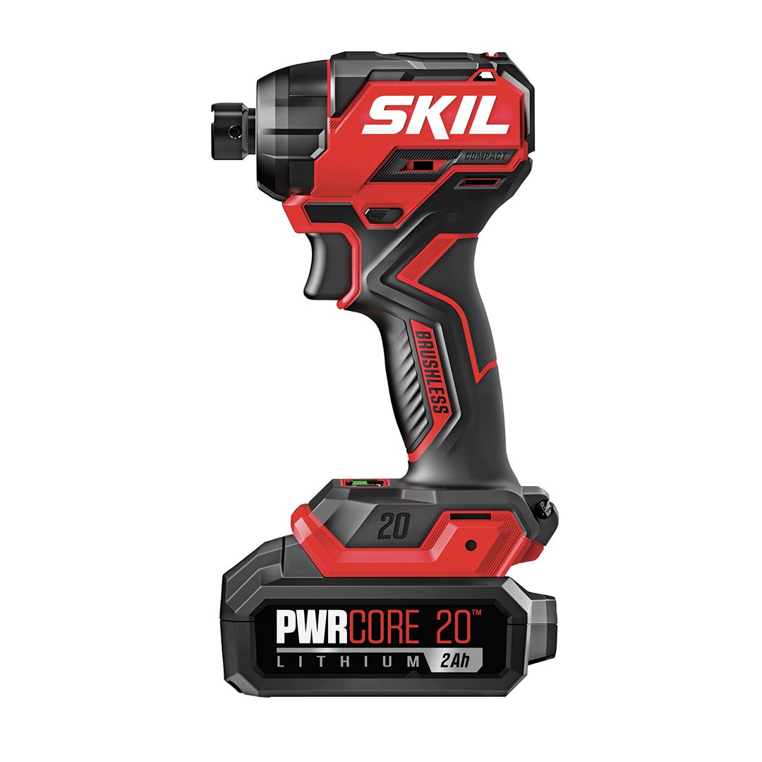 SKIL 20V Compact Impact Driver Kit, Brushless, with Battery and Charger