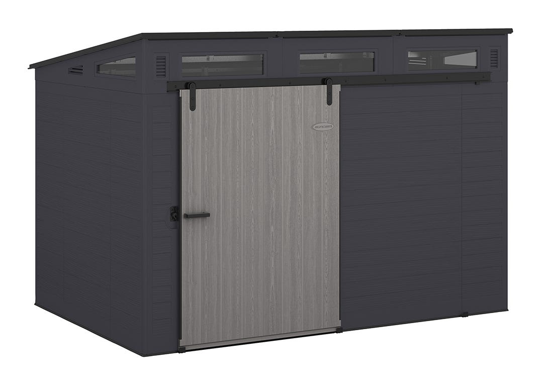 MODERNIST Resin Shed, 10 ft. x 7 ft., Grey