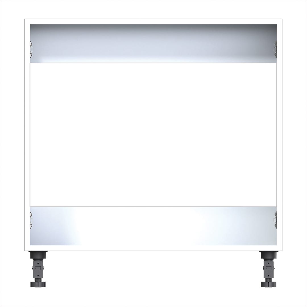 Modular Vanity Cabinet for 2 Doors, 30 in., White