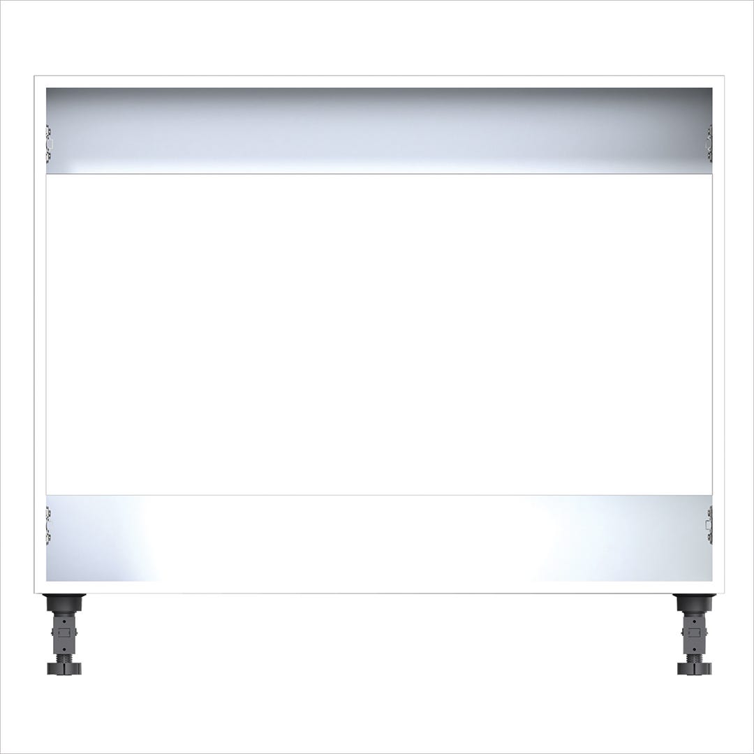 Modular Vanity Cabinet for 2 Doors, 36 in., White