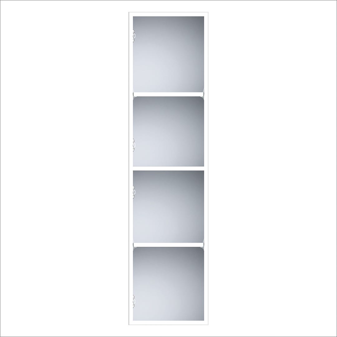 Modular Linen Cabinet for 2 Doors, 12 in., White