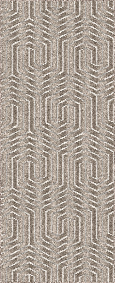HEX Carpet, 24 in. x 60 in., Beige Shore