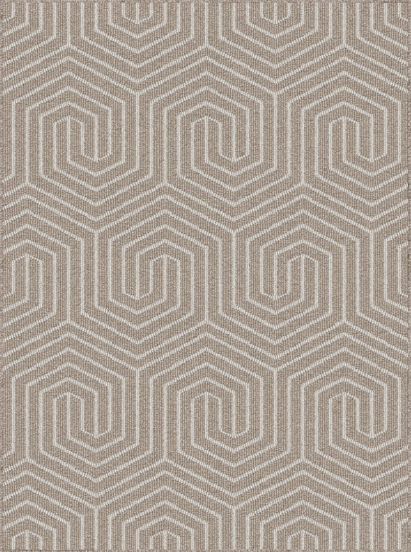 HEX Carpet, 36 in. x 48 in., Beige Shore
