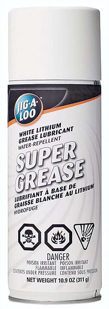 JIG-A-LOO White Lithium Grease Lubricant, 311 g