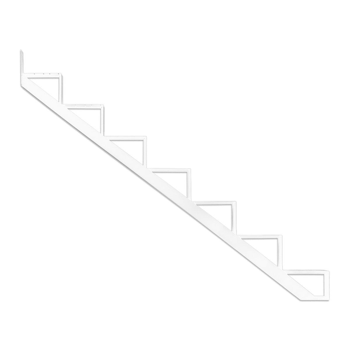 Aluminium Stair Riser, 7-Steps, 7 1/2 in. X 9 1/16 in., White