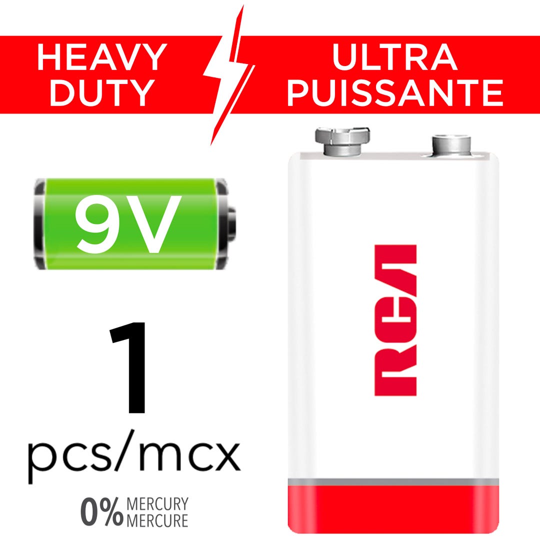 RCA Ultra Powerful Battery, 9V, 1/pack