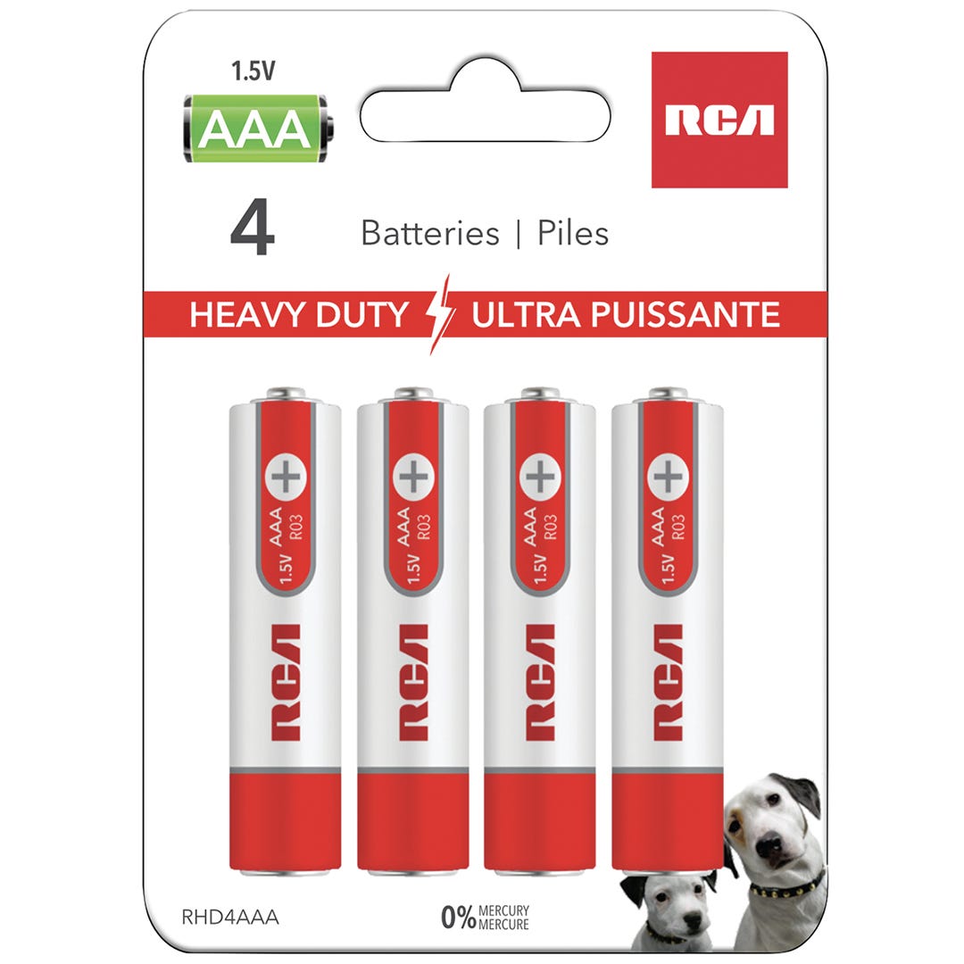 RCA Ultra Power AAA Batteries, 4/pack