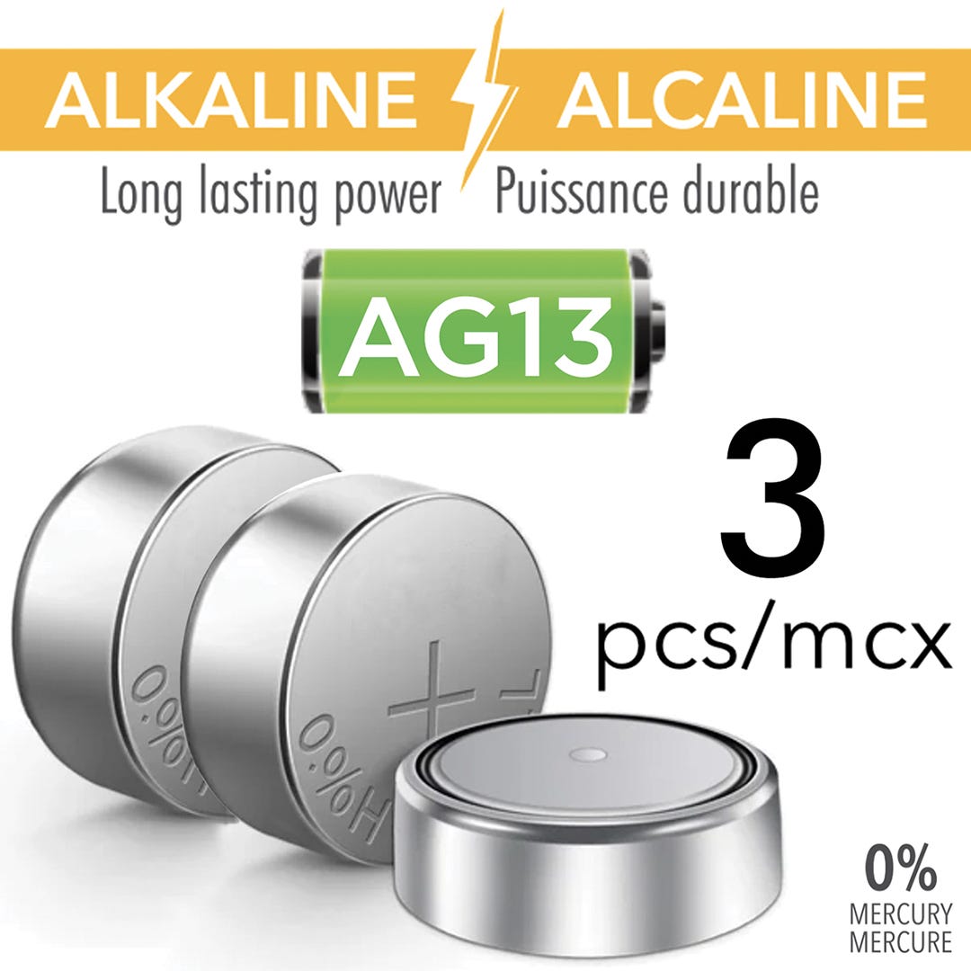 RCA Alkaline Button Battery AG13
