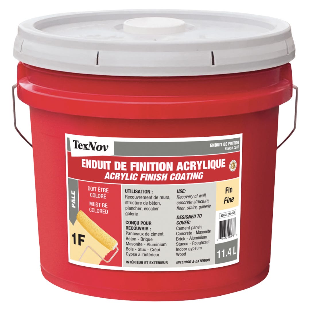 TEXNOV Acrylic Coating Finish, Fine Pale, 11.4 L