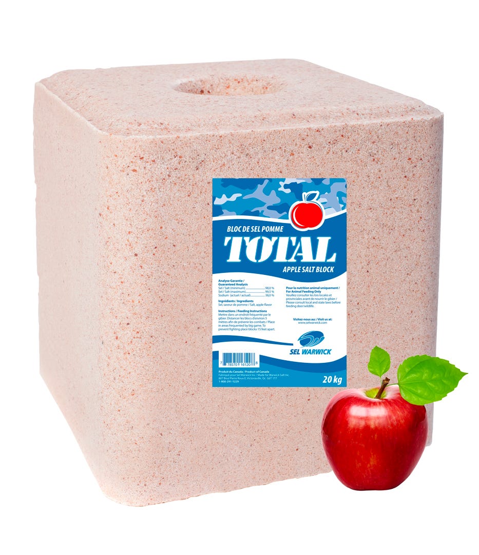 TOTAL Hunting Salt Block, Apple Flavored, 20 kg