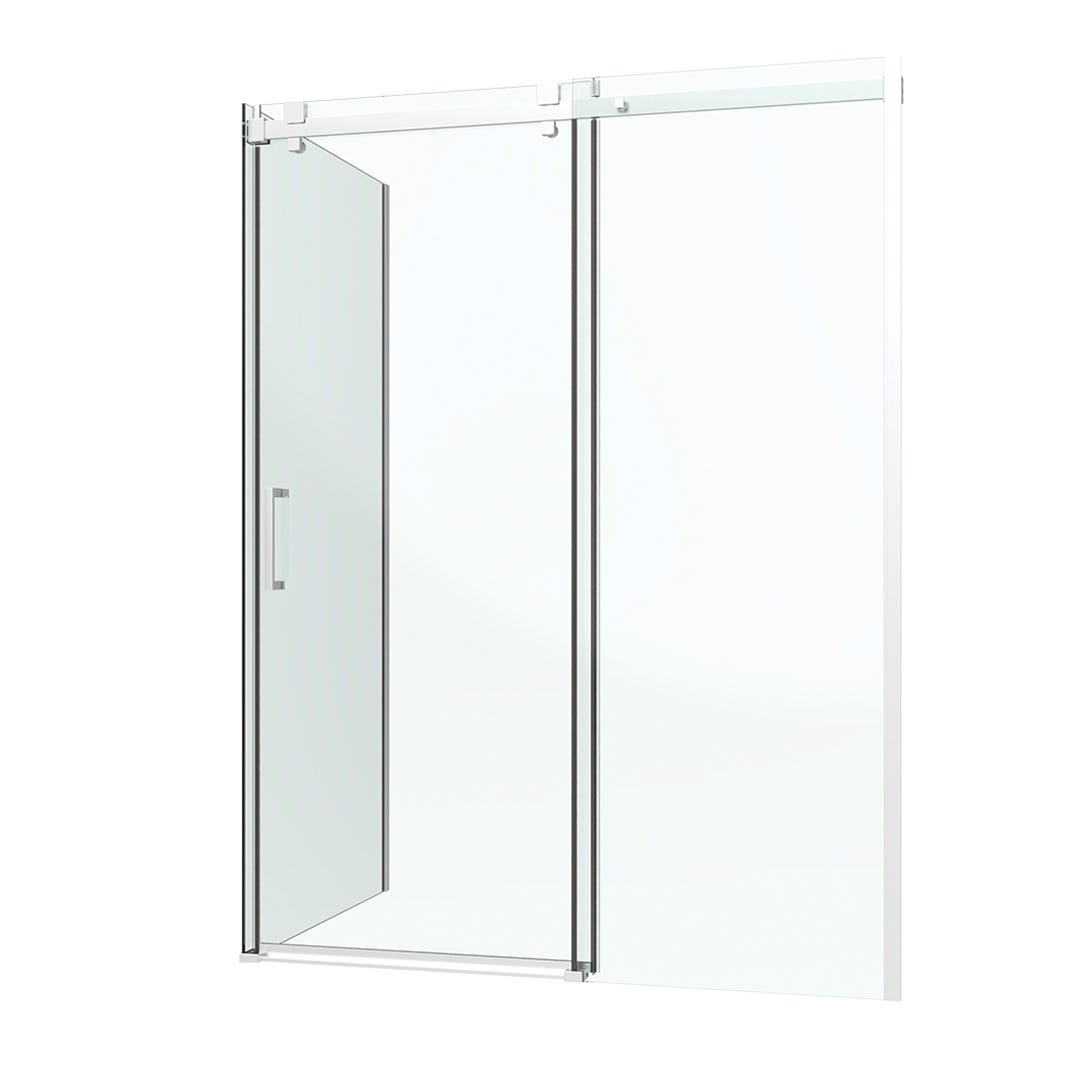 HECLA Shower Door, 60 in., Chrome