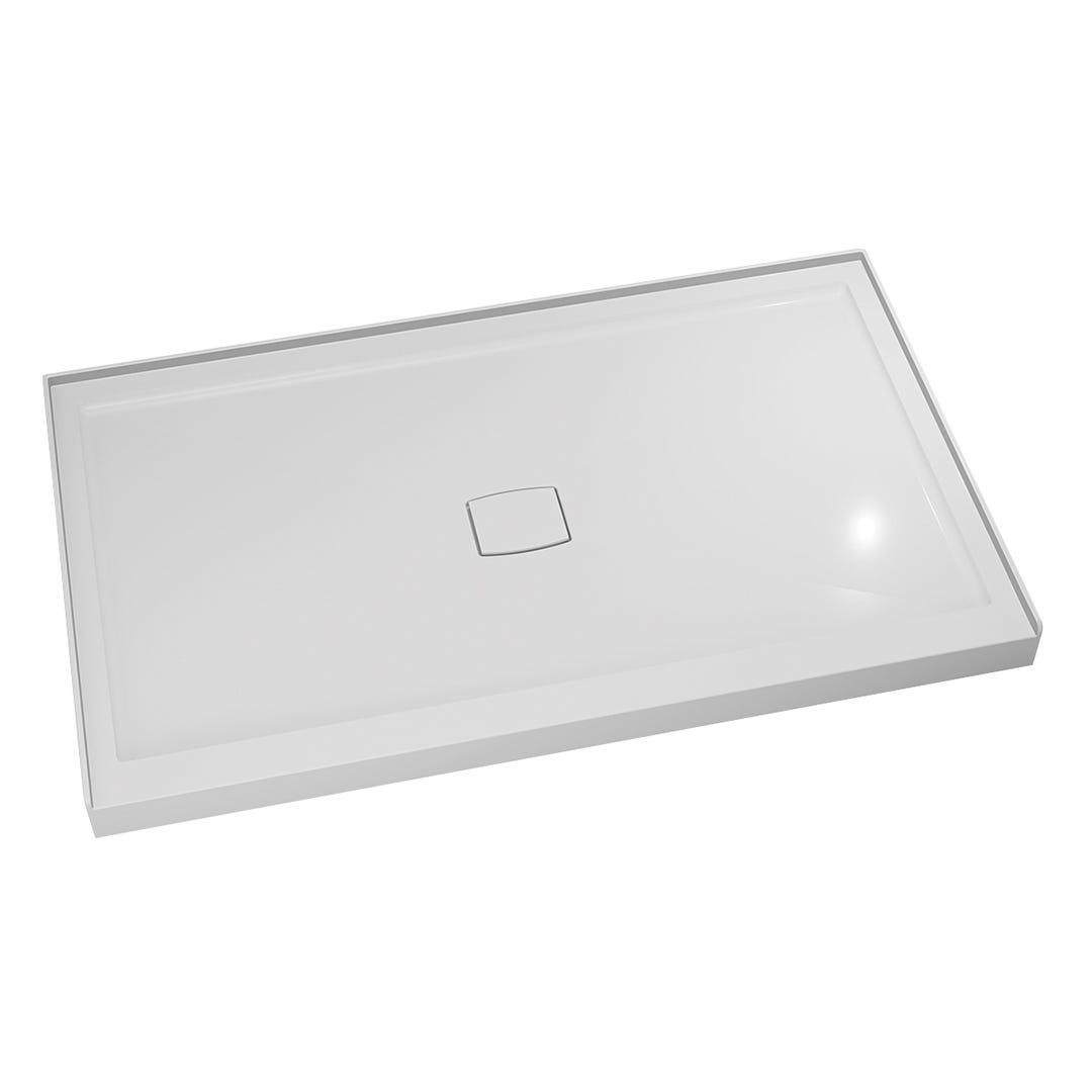 HECLA Shower Base, 60 in. x 36 in., White