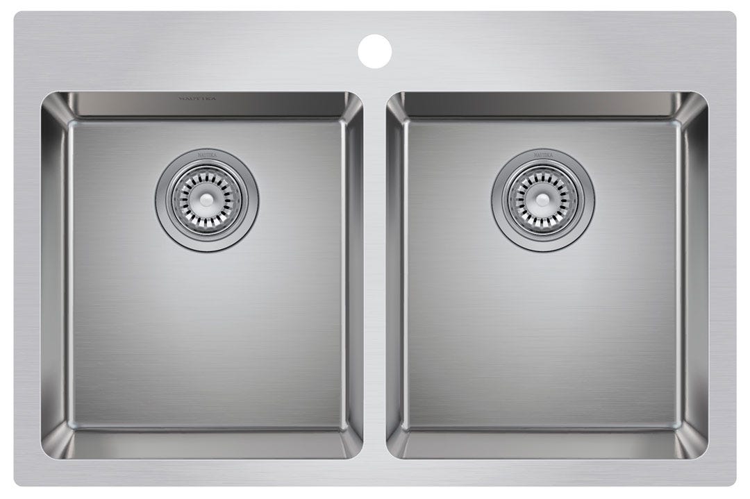 Double Bowl Countertop Sink, 30-1/2 in. x 21 in. x 8 in.