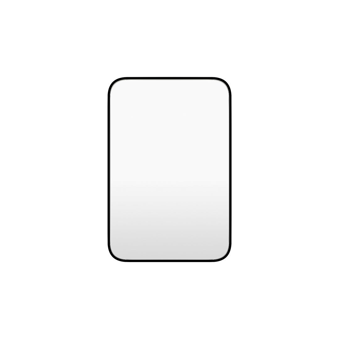 FARA Mirror, black, 24 in. x 36 in.