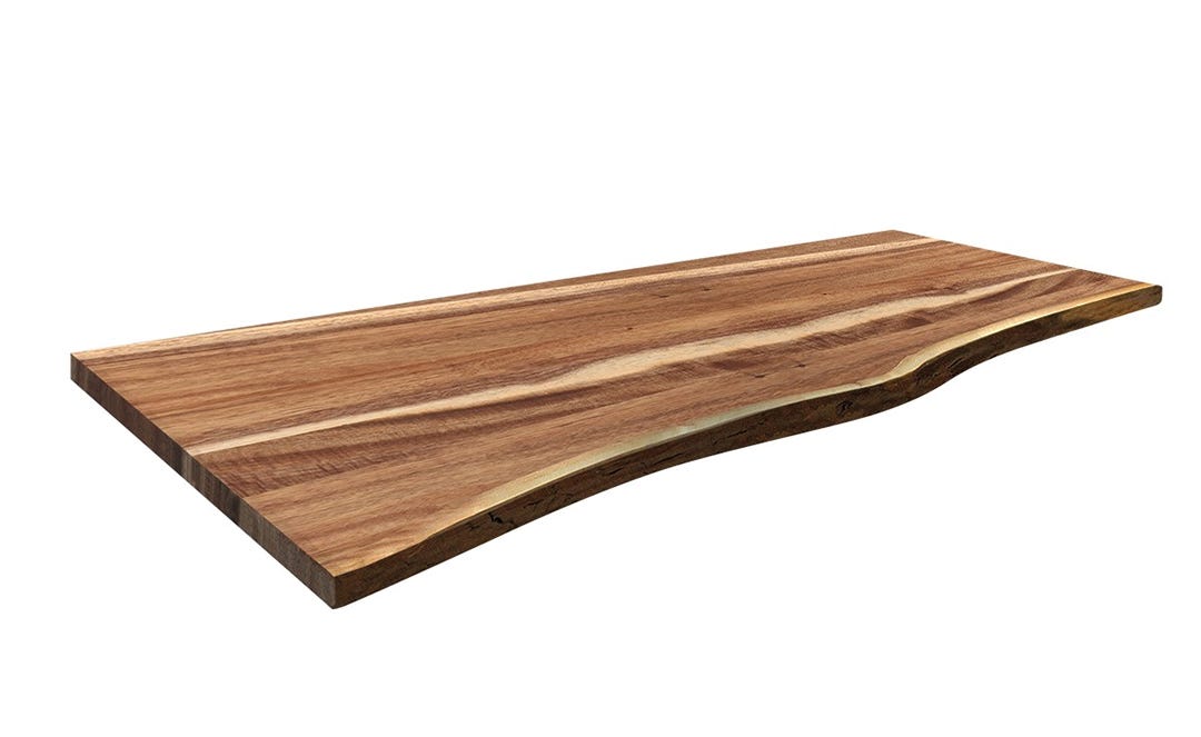 Acacia Table Top with Natural Edge, 70 in.