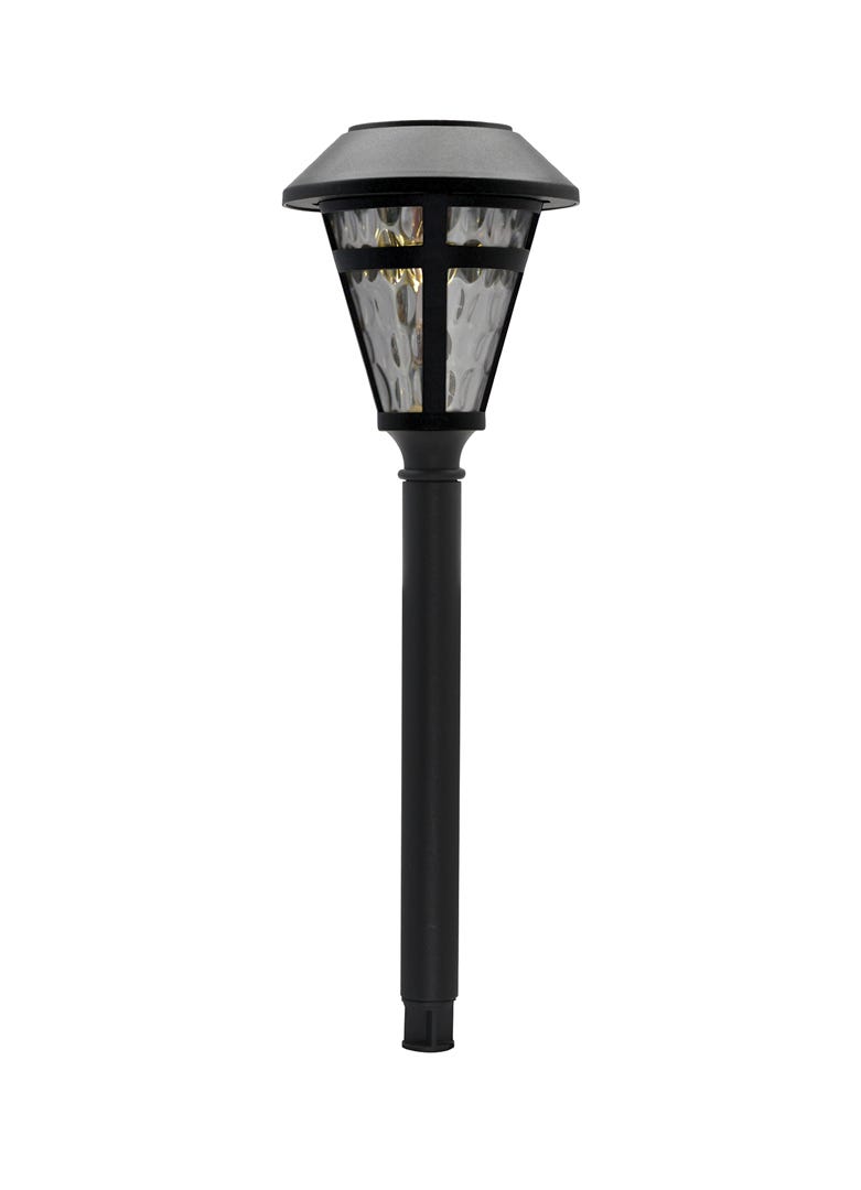 Solar Frosted Lantern, Black