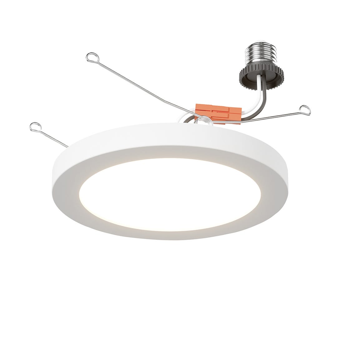 Ceiling Light, 1000 Lumens, 5CCT, 7 in., White