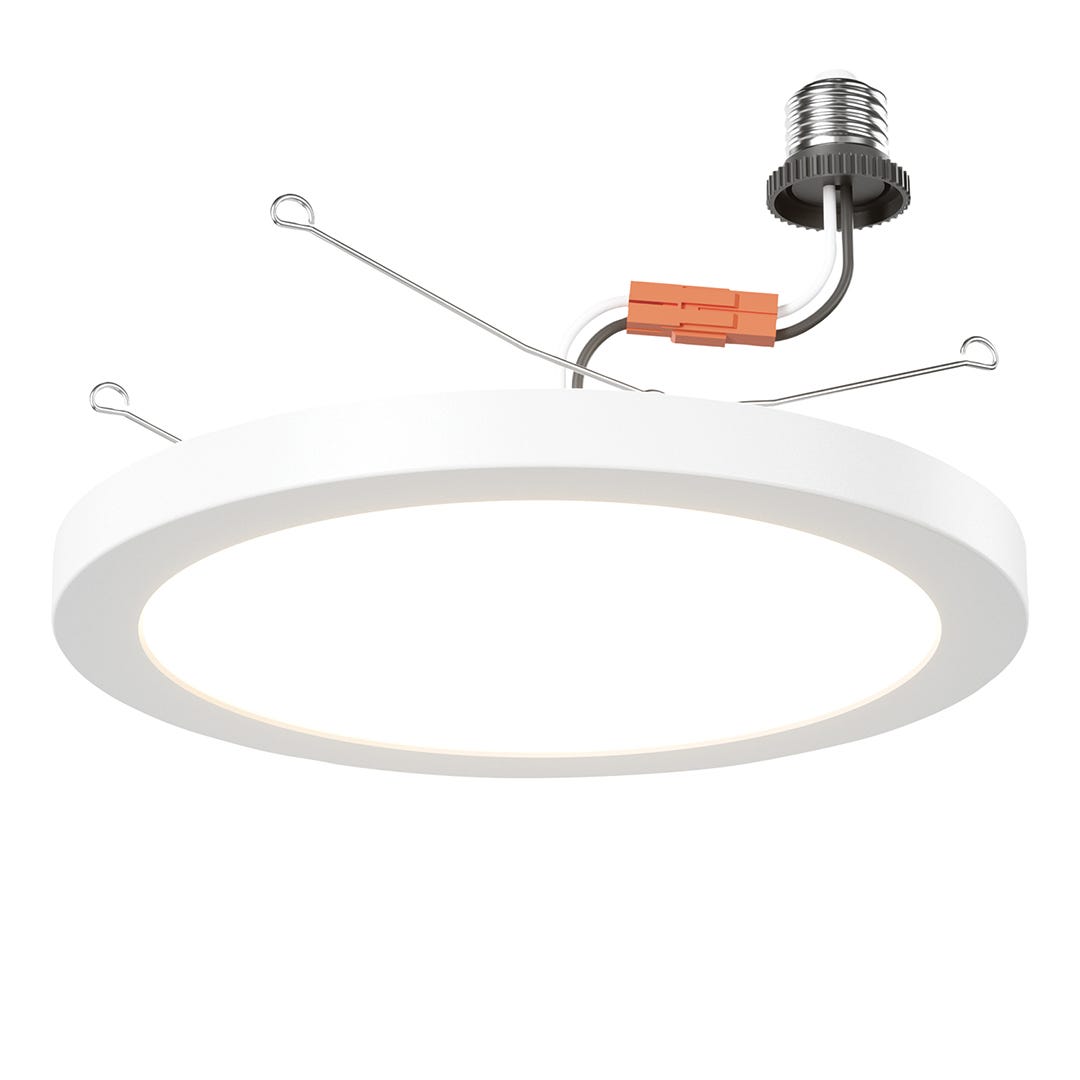 Ceiling Light, 1200 Lumens, 5CCT, 9 in., White