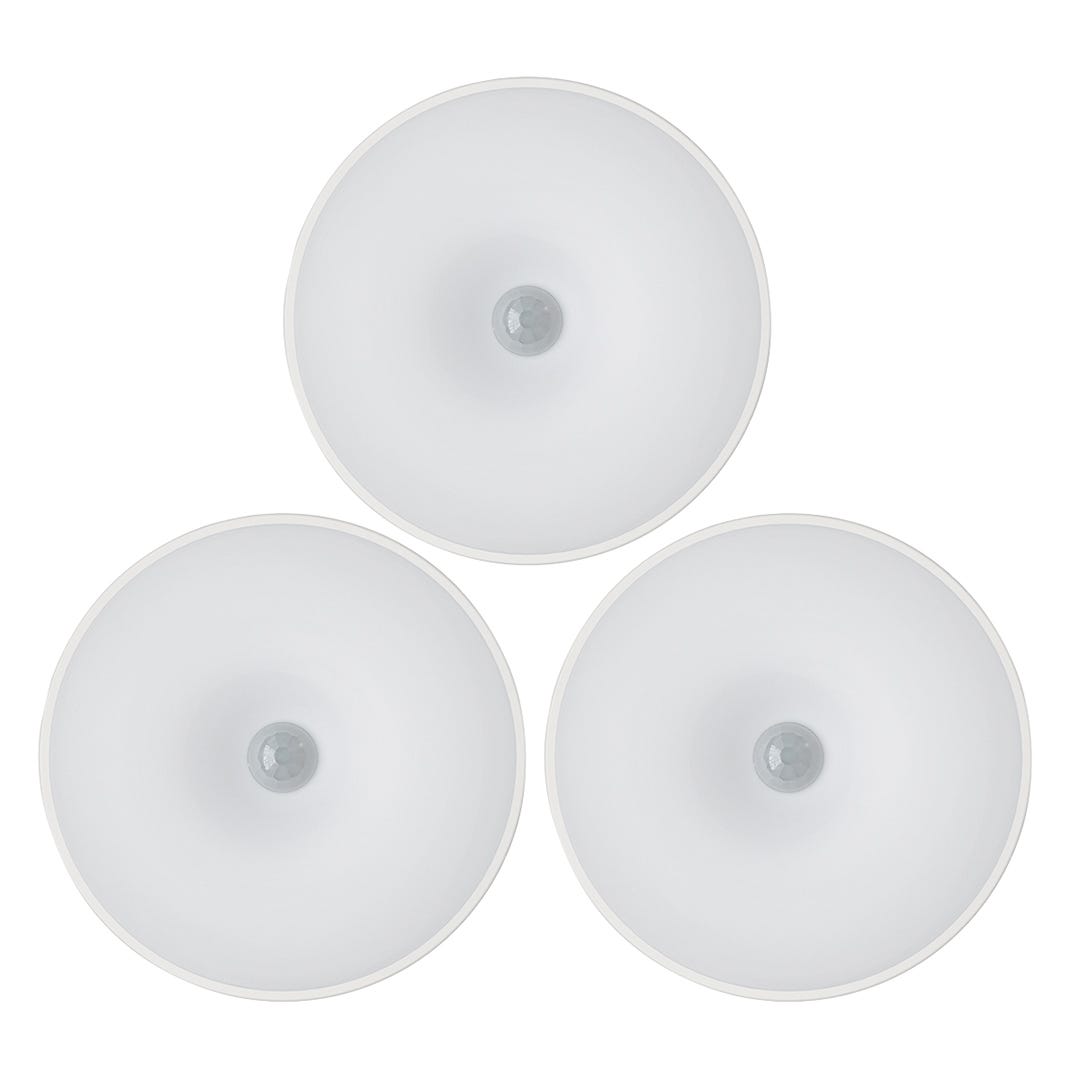 Rechargeable LED Puck Lights, 3/Pack