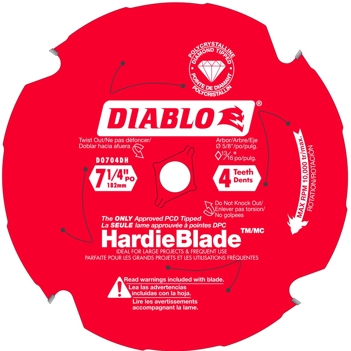 DIABLO, Fibercement Blade, 7 1/4-in.