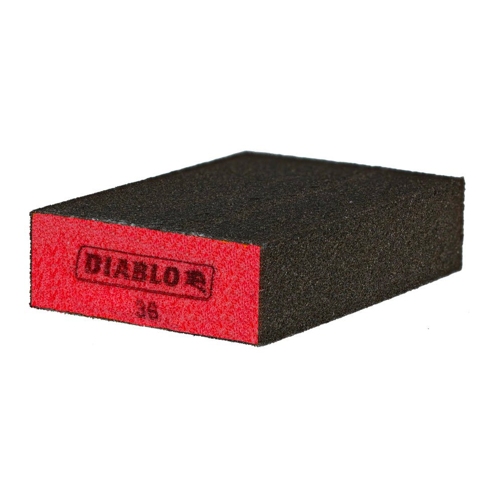 Flat Sanding Sponge, grit 36, 3/Pack