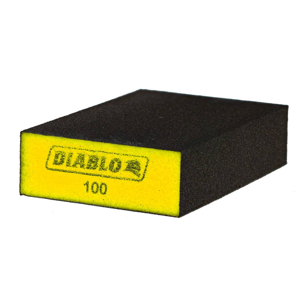 Flat Sanding Sponge, grit 100, 3/Pack