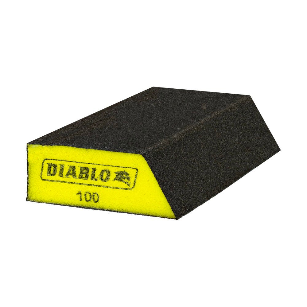 Corner Contact Sanding Sponge, grit 100, 4/Pack