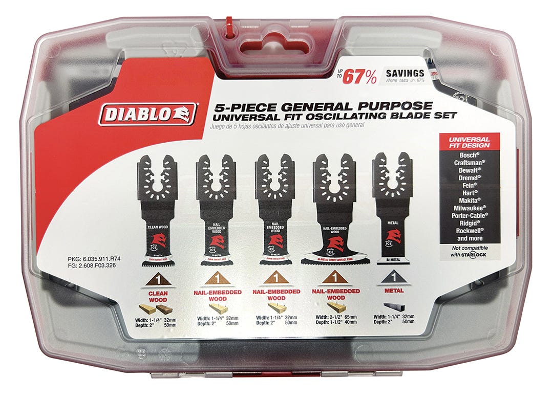 Set of Oscillating Blades, 5/pack