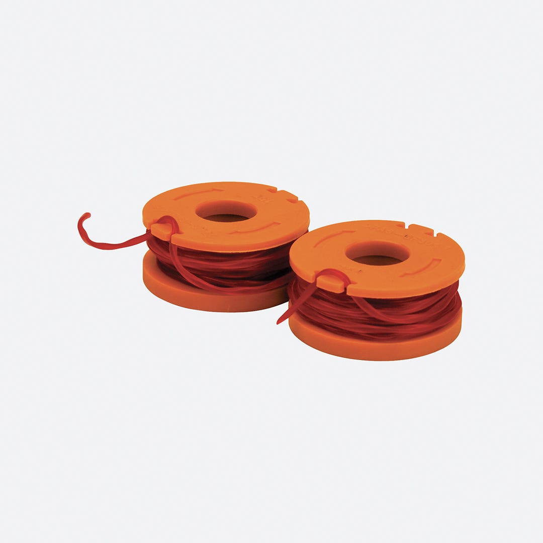 WORX Dual Line Cordless Replacement Grass Trimmer Spool, 0.065-in., 2/Pack