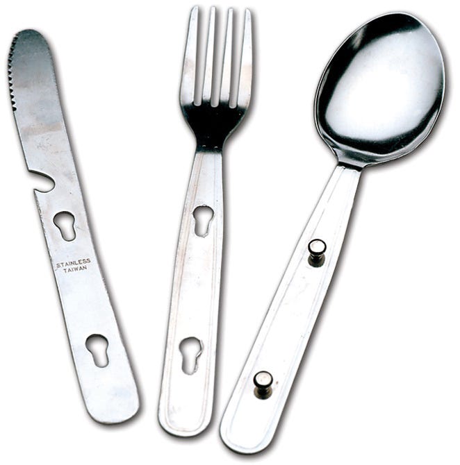 Stainless Chow Set for Camping, 3 pieces