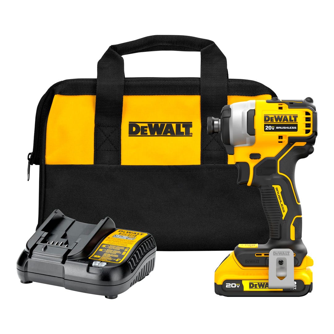 ATOMIC Impact Driver Kit, 20V MAX with Batteries and Charger, Brushless