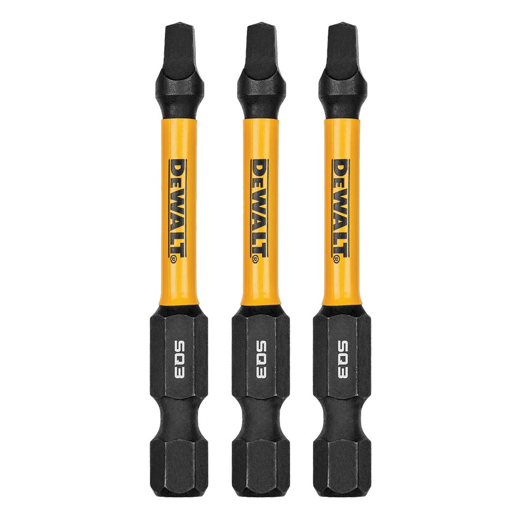 DEWALT FLEXTORQ 2.25 in. Square Bits, #3, 3/pqt