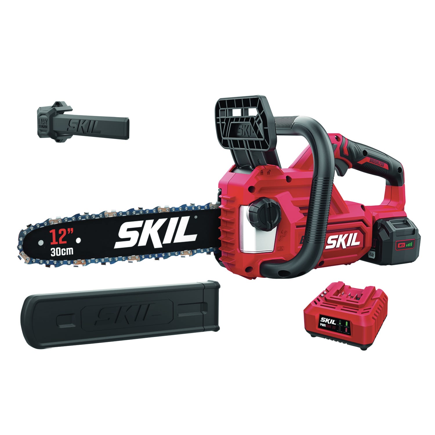 Skil Pwr Core 20 Brushless 20V Chain Saw Kit, 12-in.