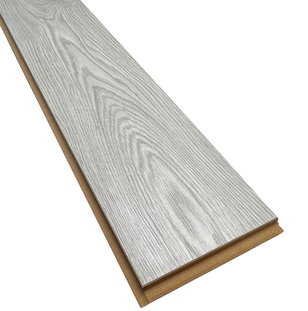 DAWSON Laminated Flooring, 12 mm, AC5, White