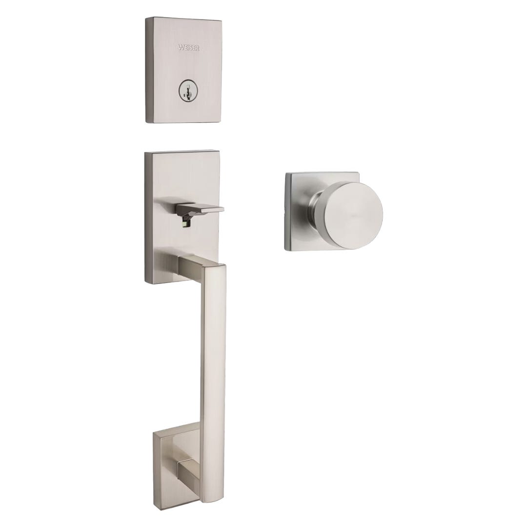 Ensemble d'entrée SAN CLEMENTE/CAMBIE, nickel satin