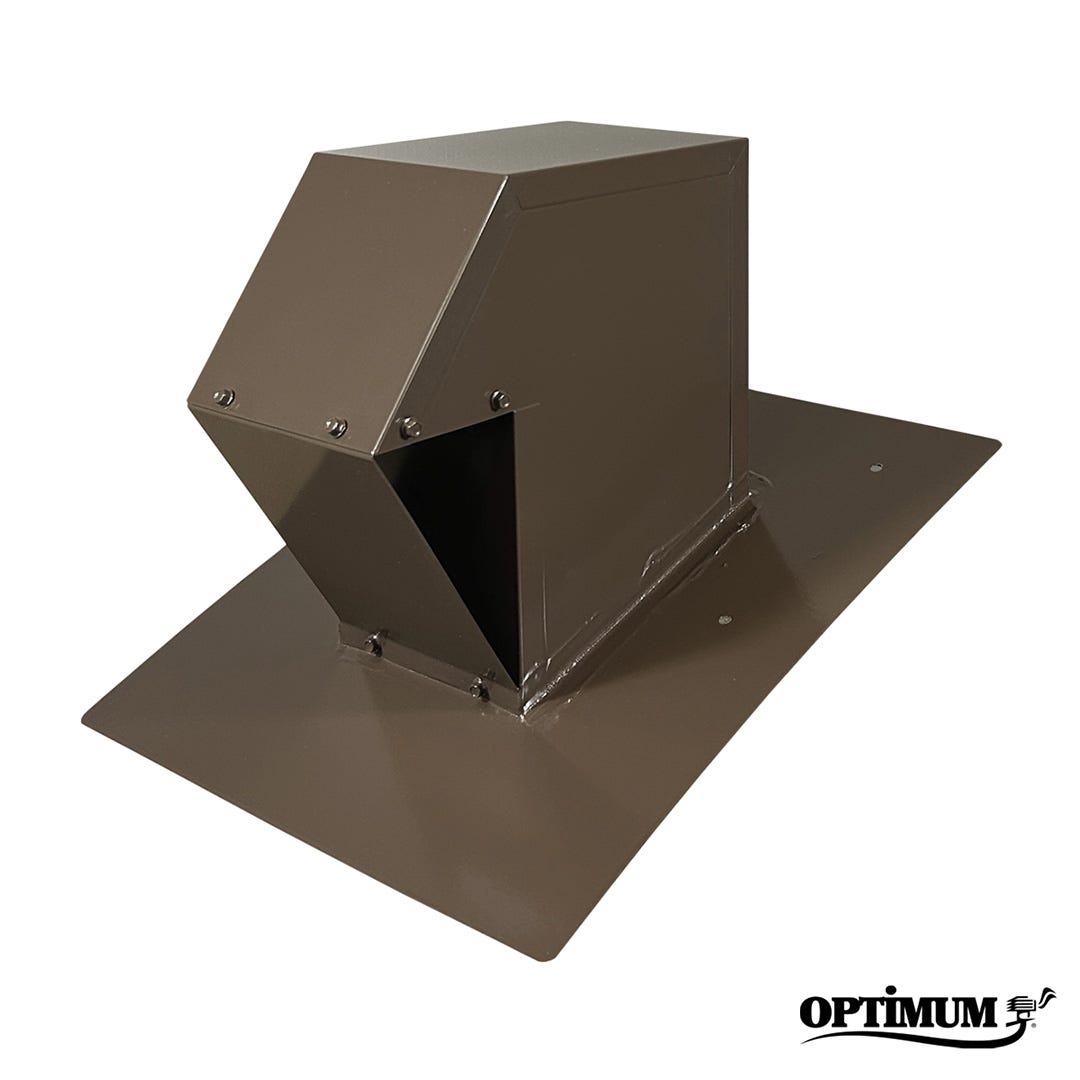 Roof Vent, 4 in, Brown