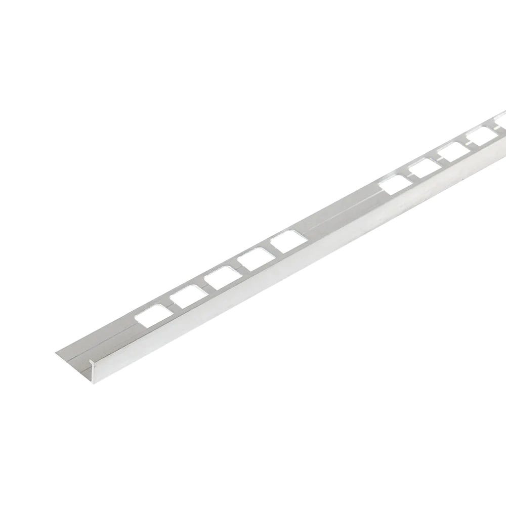 PROVA TILE EDGE Tile Edge, 10 mm,  3/8 in. x 8 ft., Natural Finish