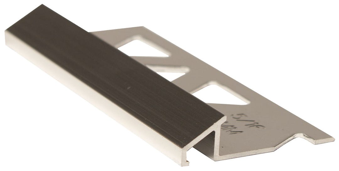 PROVA TILE EDGE Reducer for Ceramic Tiles, 10 mm, 3/8 in. x 8 ft., Bright Clear