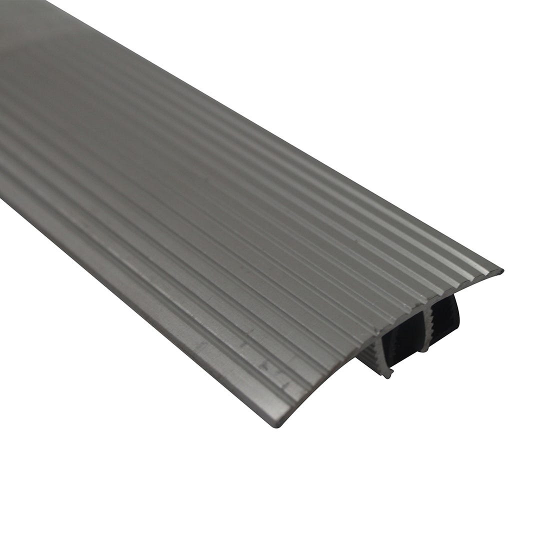 CINCH T-Moulding with Snaptrack, 36 in., Satin Silver
