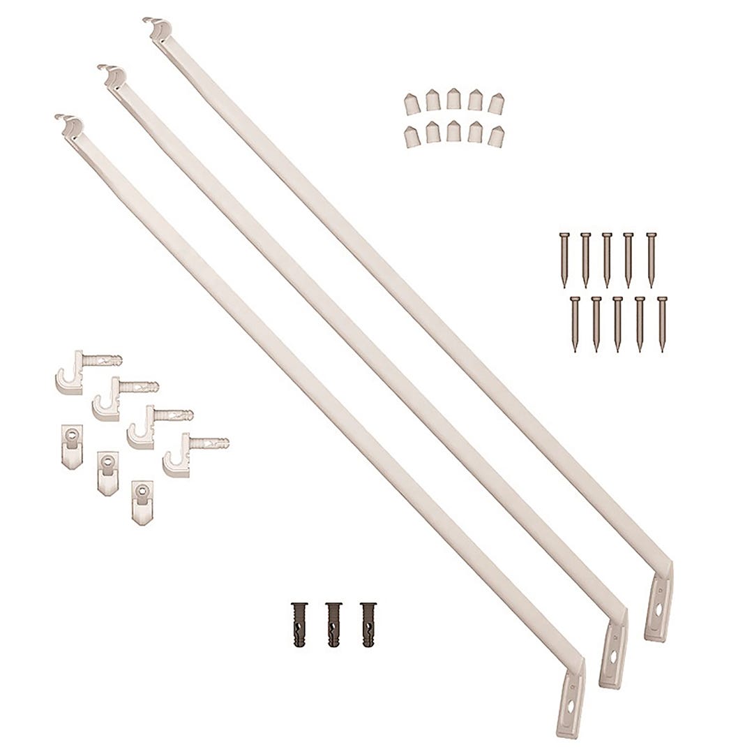 All-in-One Hardware Kit, 16 in, for 4 ft./6 ft. Shelf