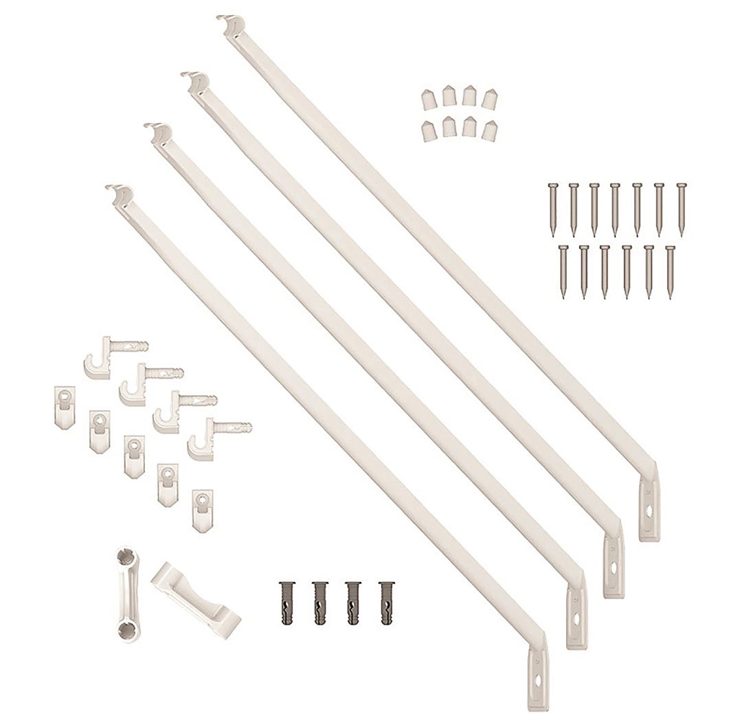 All-in-One Hardware Kit, 12 in, for 6 ft./8 ft. Shelf