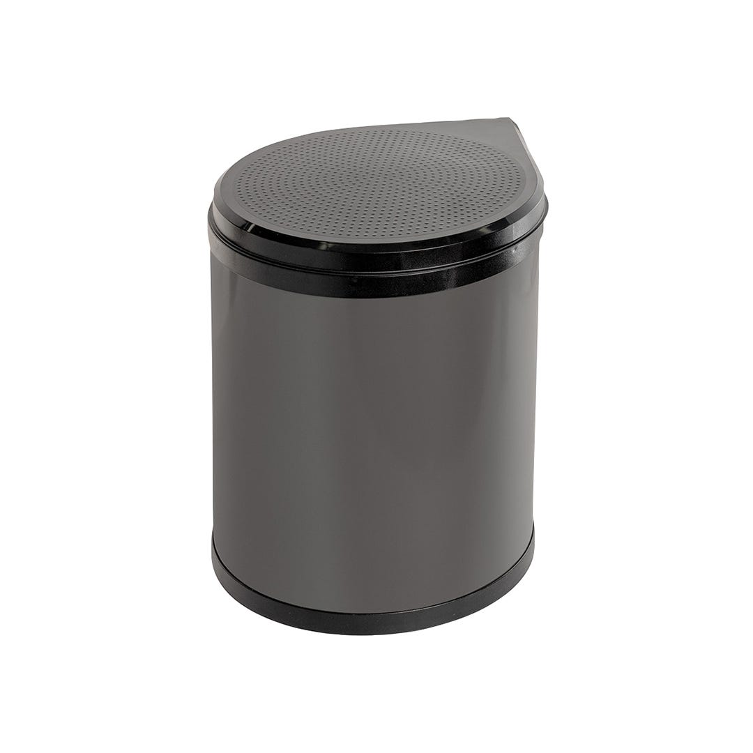 Pivoting Trash Bin, 15 L, Graphite