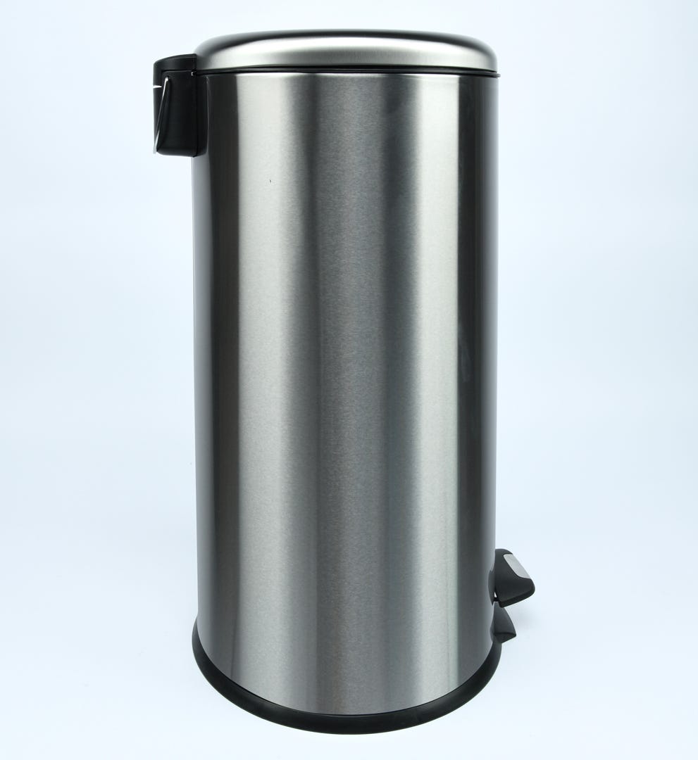 Stainless Steel Waste Bins with Pedal, 30 L